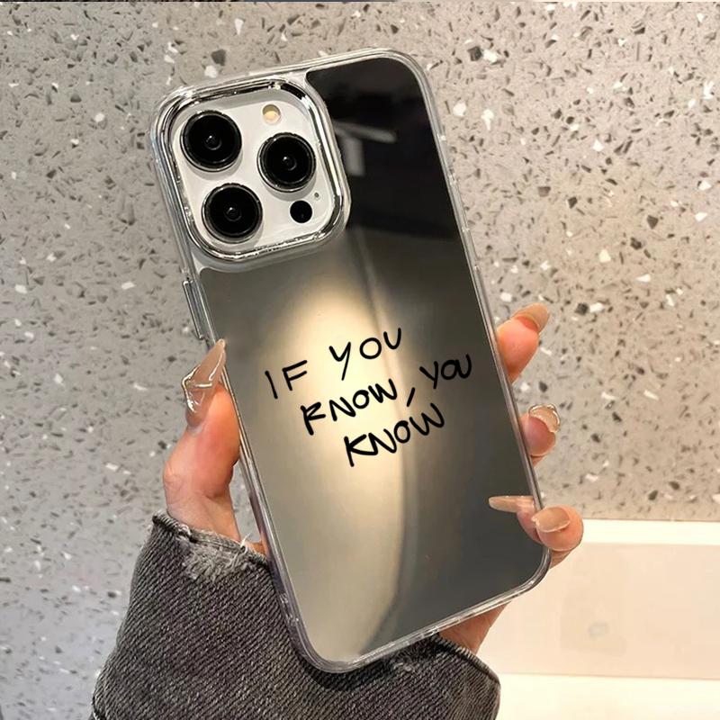 Модный Чехол для Телефона с Зеркалом для Макияжа для IPhone 17 17E 16E 15 14 13 12 Plus 16 Pro 17 Pro Max Роскошный Ударопрочный Защитный Чехол из ТПУ
