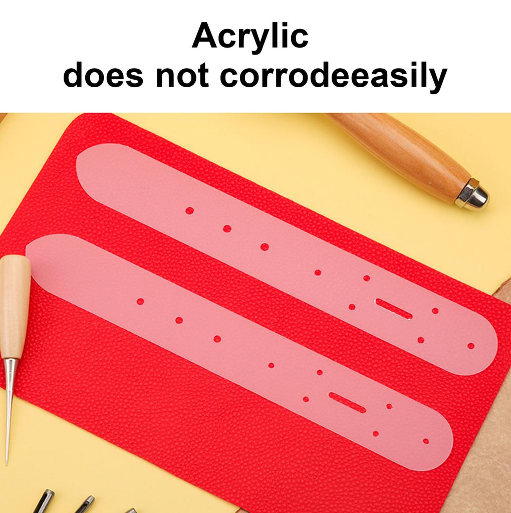 Прозрачные акриловые шаблоны для пробивки отверстий в ремне, шаблоны для позиционирования отверстий в кожаном ремне, размеры 25 мм 30 мм 35 мм 38 мм 40 мм на выбор