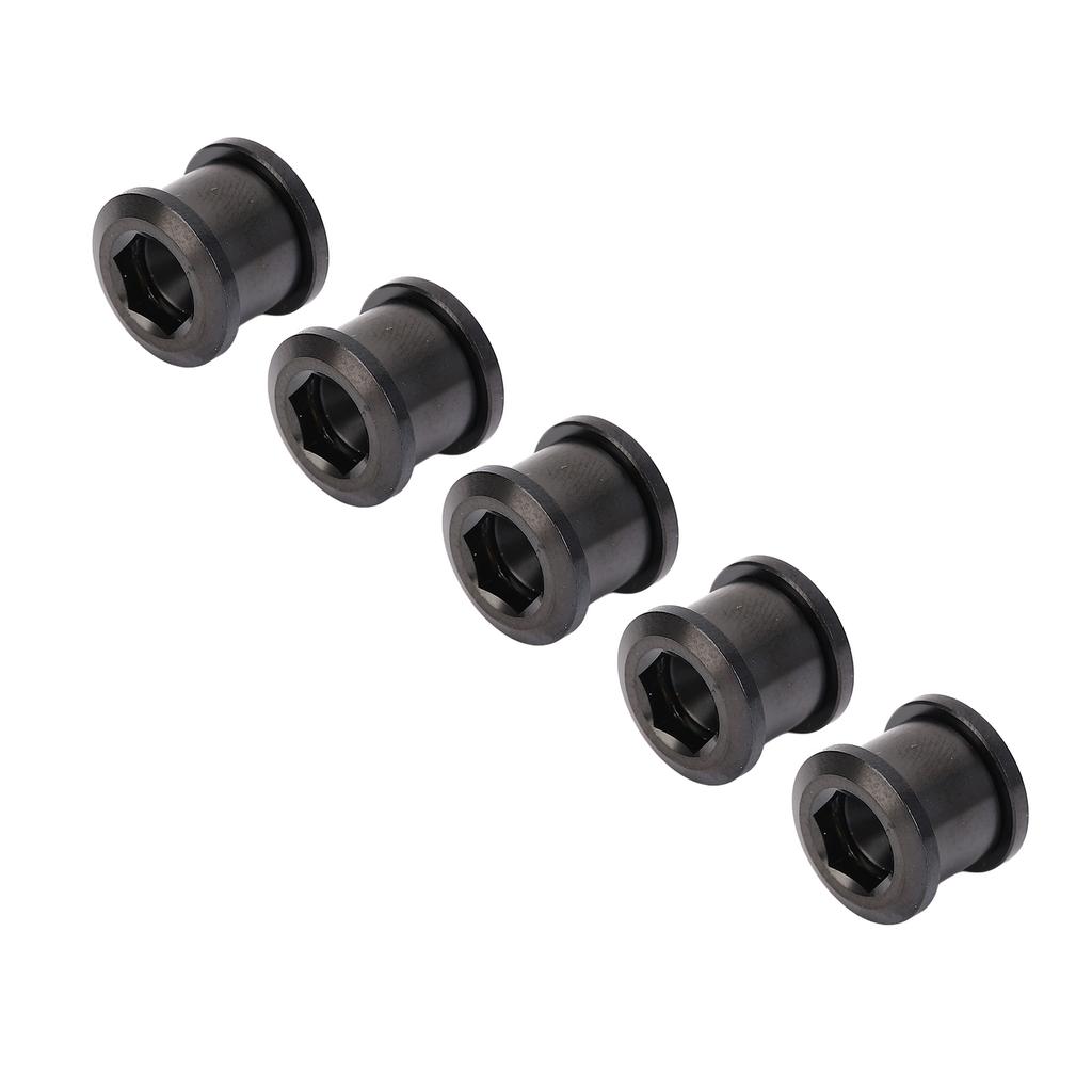 5 шт. 6,5 мм болтов для одной передней звезды, комплект из высокопрочного титанового сплава, универсальный комплект болтов для передней звезды для велосипеда, черный
