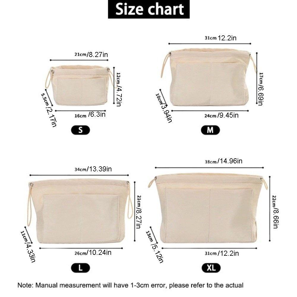 Multi layer Insert Cosmetic Bag Multi-Pocket Storage Bag Simple Nylon Toiletry Bag  Travel