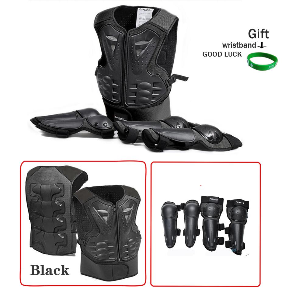 For Height 0.8-1.6M Child Youth Full Body Protect Armor Motocross Armour Vest Skating waistcoat Chest Spine Knee Elbow Guard