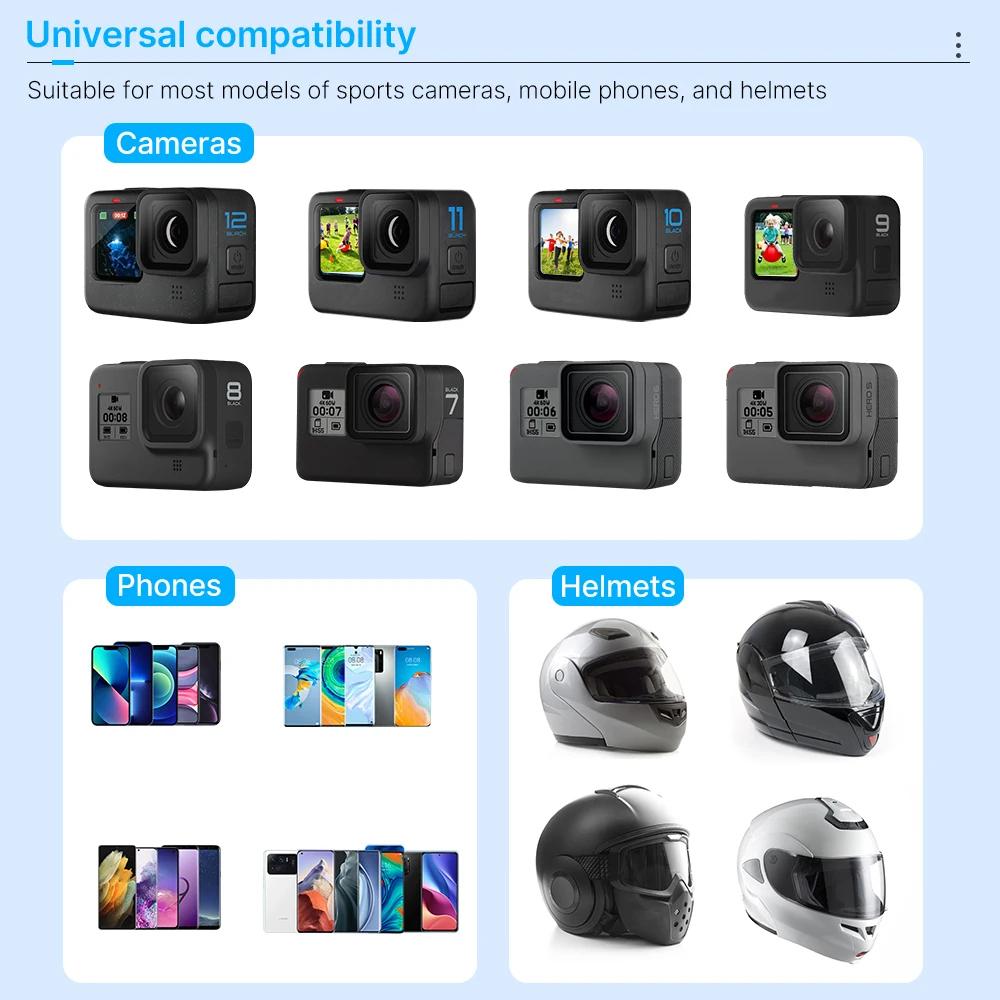 Подставка для телефона на мотоциклетный шлем, держатель для GoPro Hero Insta360, держатель для спортивной экшн-камеры, аксессуары для мотоциклетной камеры