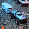 ABS 1/64 Mini Rc Monster Truck с прицепом 4G пульт дистанционного управления USB перезаряжаемый корпус из сплава