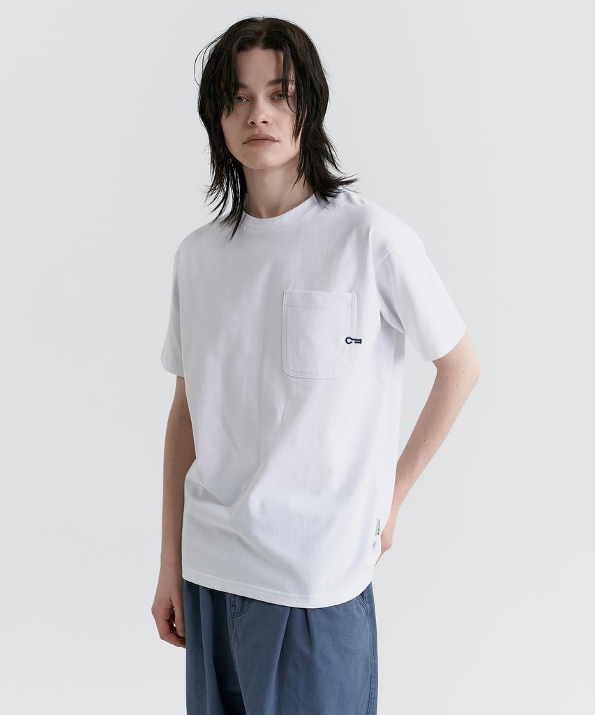 MAGOODGAN Swagver 3593 Футболка с пуговицей Полуприлегающего кроя Короткий рукав Цвет: Кремовый