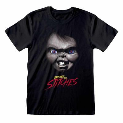 Childs Play Футболка унисекс для взрослых Snitches Get Stitches Chucky