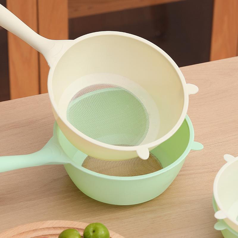 Многофункциональная рисоварка и дуршлаг: Кухонная раковина Hands-Free для мытья риса, фруктов, овощей, с ложкой и фильтром для жмыха соевого молока.