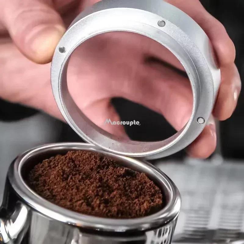 Кольцо для дозирования кофе магнитное 51 мм 53 мм 58 мм для Delonghi Breville Portafilter Espresso Accessories Barista Funnel Tool Coffeeware