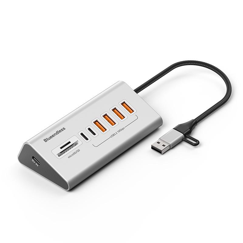 BlueShuo USB 3.2 10-Port Type-C Hub Splitter for Laptops & Desktops