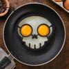 Silicone Egg Mold Fried Mold, Halloween Theme Skull Shape, Non-Stick High Breakfast Accessory Temp Resistant Ring, Cooking Tool Kitchen Gadget