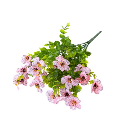 1 букет, садовый искусственный цветок, реалистичный вид, яркий цвет, простой в уходе, имитация фиолетового цветка, искусственное растение