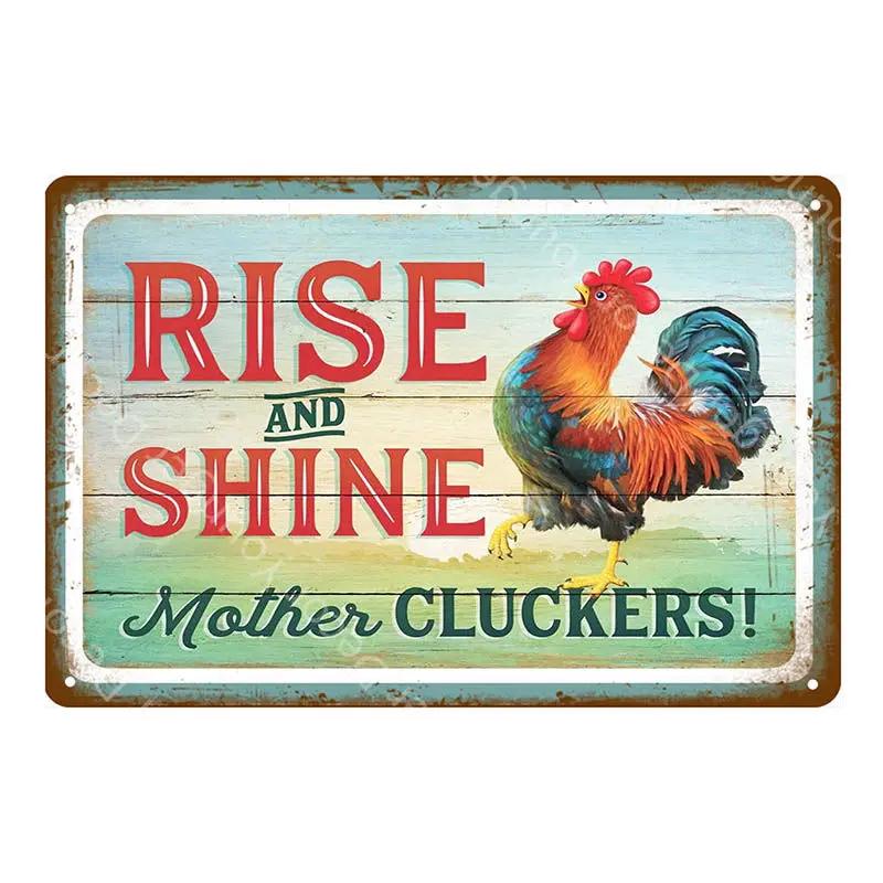 Family Butchers Tin Signs Beef Cuts Duck Eggs Wool Vintage Metal Plaque Farmhouse Farm Shop Wall Decor Cow Pig Poster YI-120