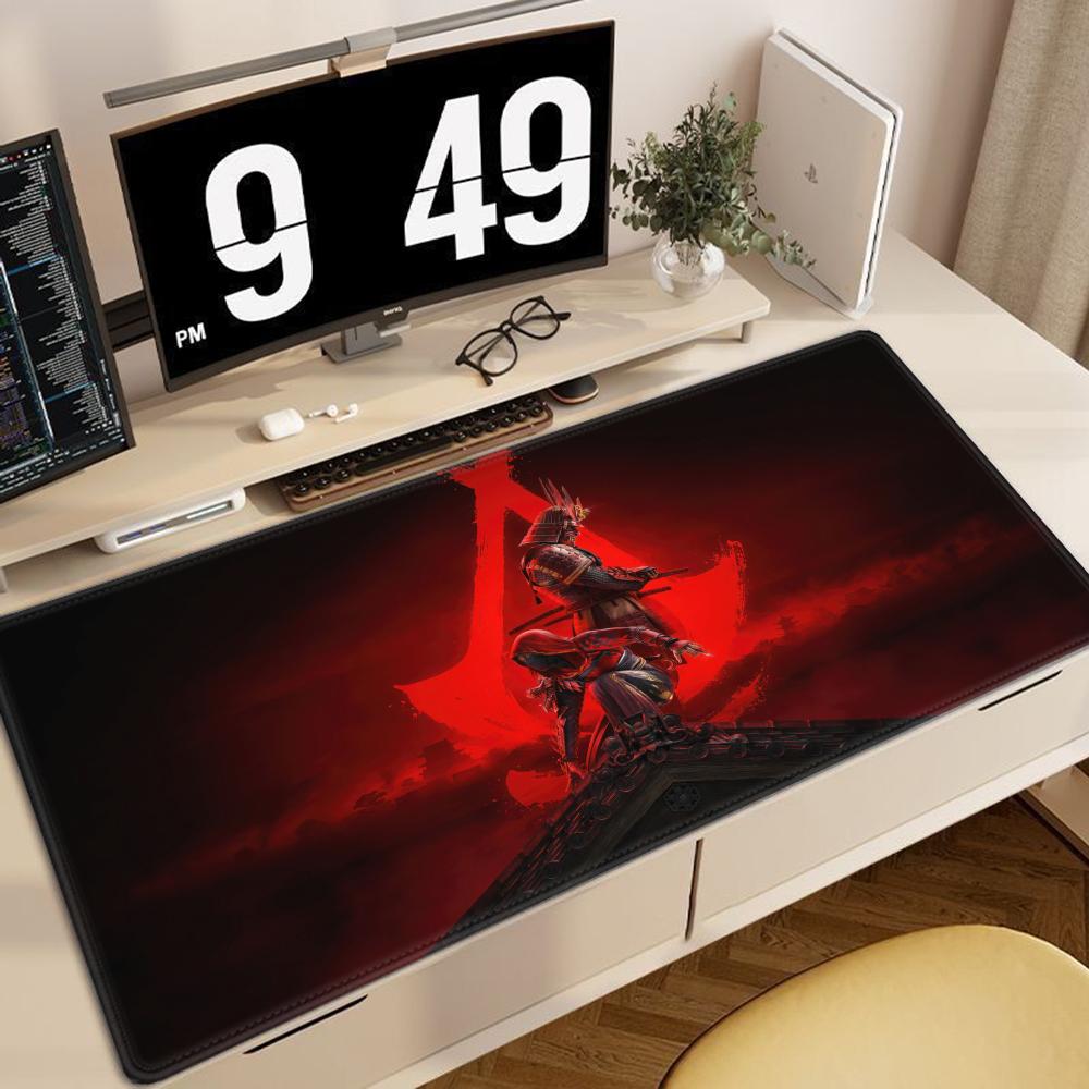 Игровой коврик для мыши Assassin's Creed Нескользящий Большой Коврик для мыши для ПК Аксессуар для геймера Размер коврика для мыши для киберспортивных клавиатур Подарок парню