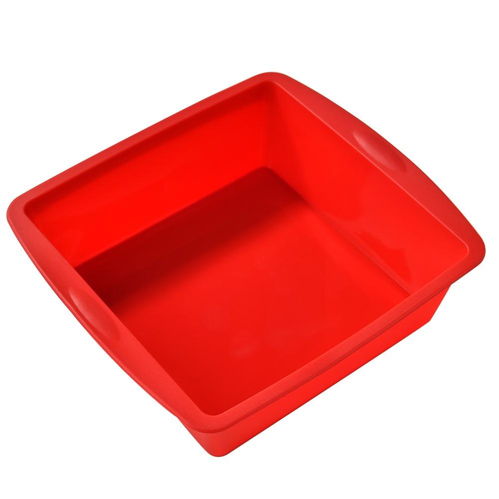 Silicone Baking Cake Mold Household Brownie Pot New Square Cake Plate