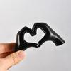 Love Gesture Figurine Resin Love Heart Hand Shape Statue Sculpture Home Office Wedding Party Desktop Decoration Ornament