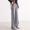 Women's Wool-Blend Fleece-Lined Wide-Leg Casual Pants