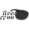 6AN Fuel Line Fitting Kit 20ft Hose 10pcs Fitting Aluminum Black Anodized 500 Psi Universal for Car Ship