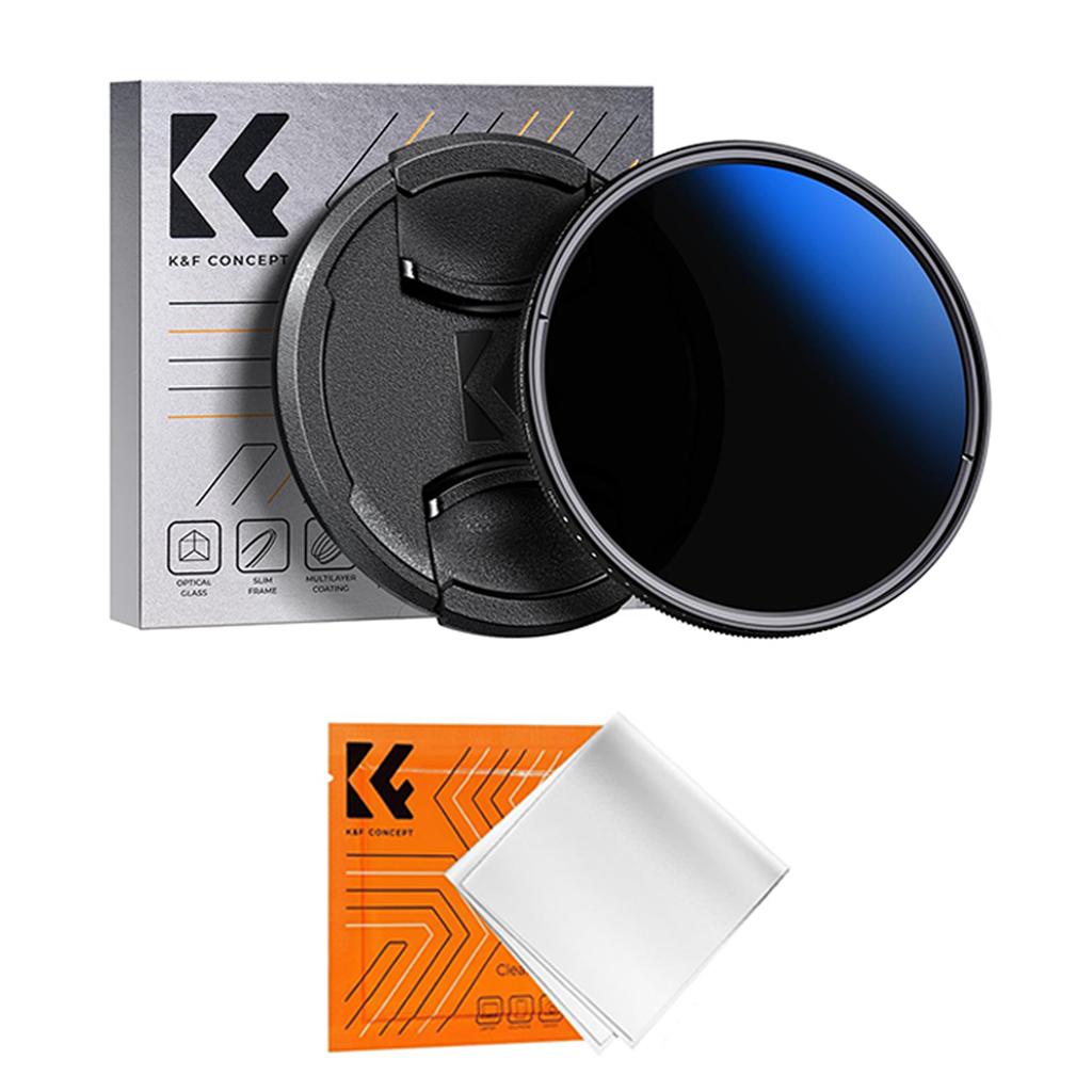K&F CONCEPT Фильтры серии K 49-82 мм UV/CPL/ND2-400/Black-Mist 1/4 Крышка Салфетки для чистки Набор фильтров для объектива камеры для Nikon Canon Leica
