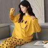 M-5XL Winter Pajamas Women's Korean Version Long-sleeved Homewear Suit Loose Large Size Two-piece Suit Can Be Worn Outside