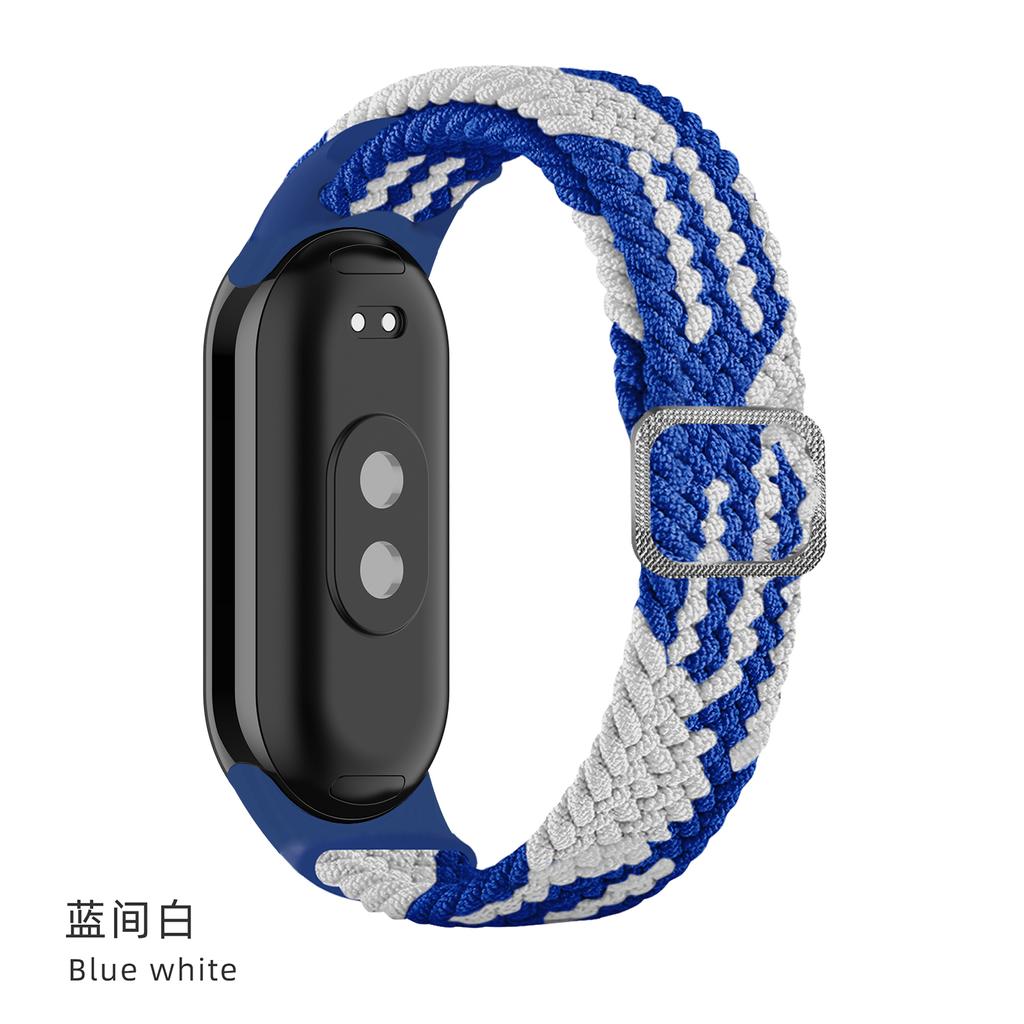 Ремешок для Xiaomi Mi Band 10 9 8 Эластичный плетеный Solo Loop Регулируемая пряжка Замена correa bracelet для Miband 4 3 5 6 7
