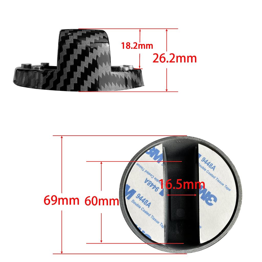 Редкая крышка горловины бензобака с логотипом STI ручной работы (многокрасочный)