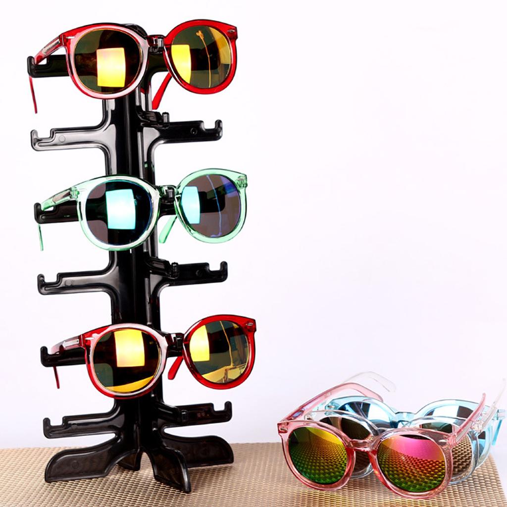 6 Pairs Sun Glasses Display Stand Rack Storage Holder Frame Display Stand Eyeglass Collections for Home or Store