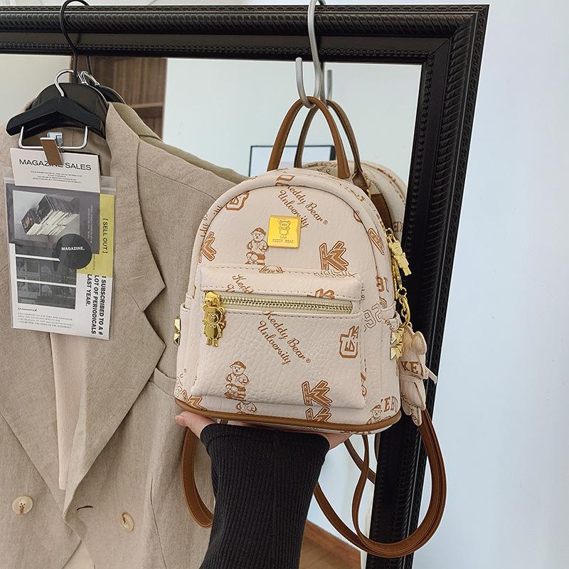 Мини рюкзак женский новый модный нишевый дизайн с принтом для выхода в свет, поездок на работу, путешествий, маленький рюкзак