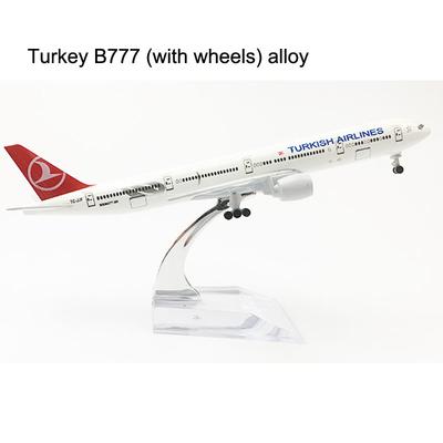 Модель самолета Turkish Airlines Boeing 777 20 см Турция 16 см Модель самолета B777 Сплав Металл Литой Модель самолета Игрушечный самолет Подарок