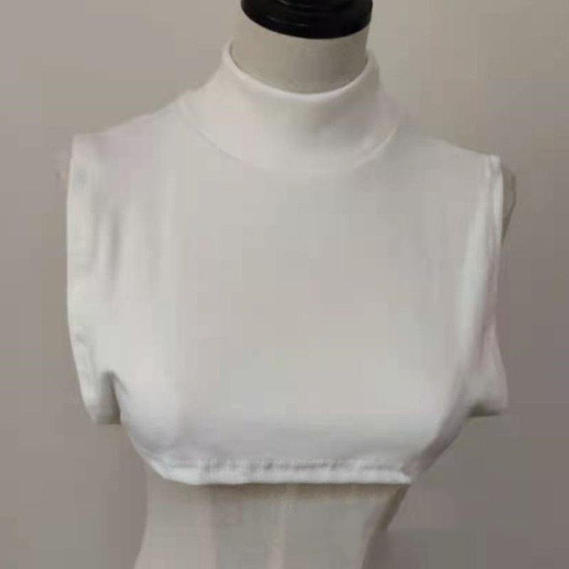 Полувысокий воротник, поддельный воротник с шарфом, женский пуловер для сохранения тепла и защиты шейного отдела позвоночника, однотонный декоративный поддельный воротник