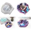 DIY Ashtray Epoxy Crystal Resin Silicone Mold Two-hand Model Hand Dish Ashtray Mirror Epoxy Silicone Mold LS