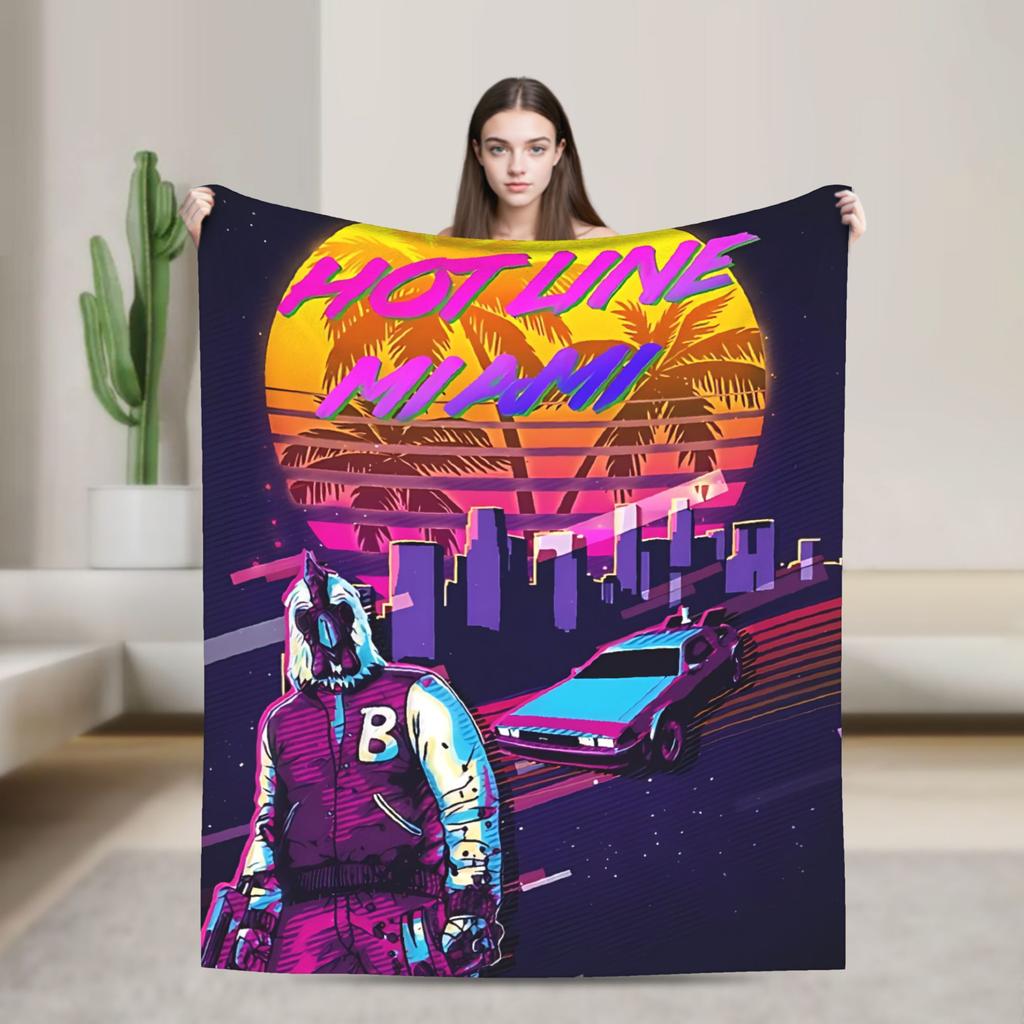 Invader Zim Movie Blanket Soft Aesthetic Plush Throw Blanket For Bedroom Airplane Travel Flannel Bedspread Bed Cover