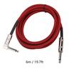 JORINDO Electric Guitar Amp Cable 6.35mm Musical Instrument   Cord Connection 1/4in Red