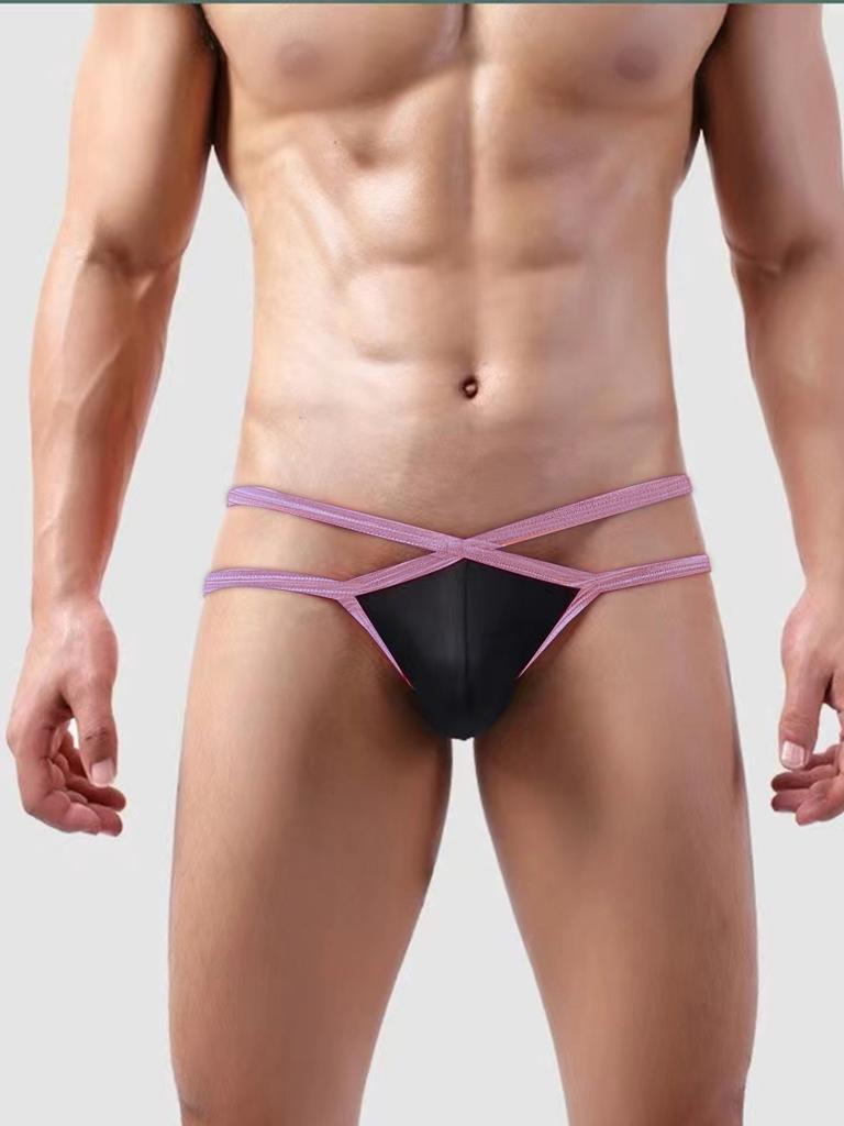 Мужские сексуальные стринги, ультратонкие, дышащие, U-образные, с заниженной талией, стринги, нижнее белье для сексуальных геев, сексуальные трусики