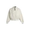 Cover Up Knit Sports Casual Warm Jacket Women Outerwear Milk-White GH7364