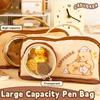 Handheld Pencil Case Capybara Stationery Bag Portable Pen Box Students