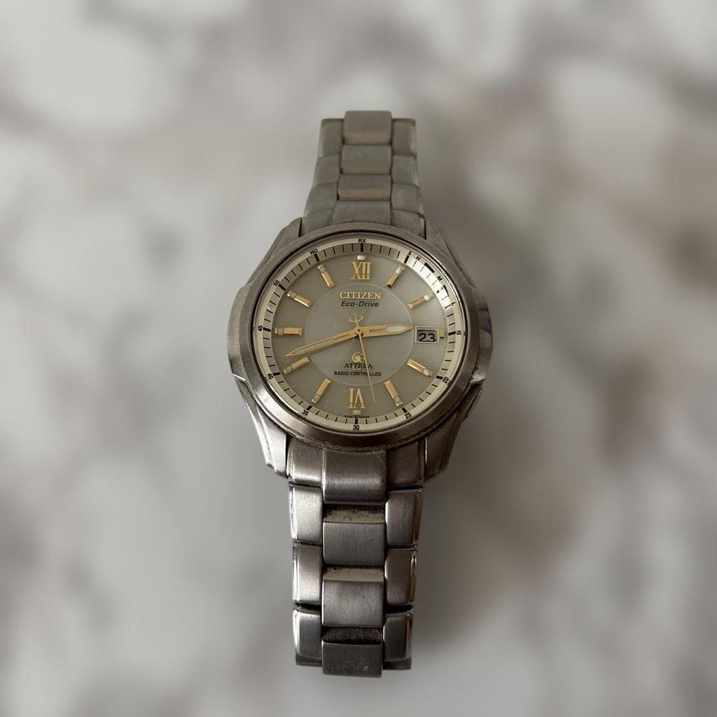 Подержанные серебряные часы CITIZEN Eco Drive ATTESA