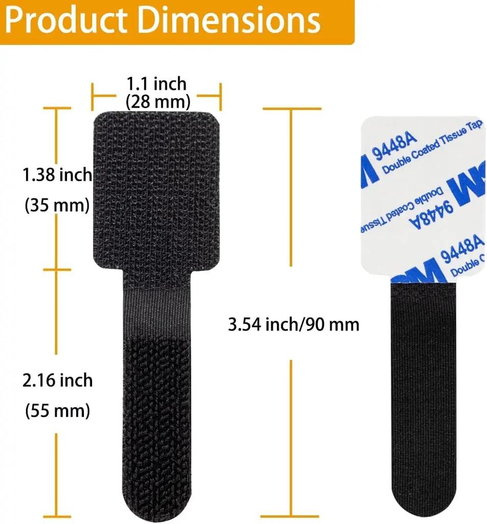 Многоразовые кабельные стяжки, крепежный органайзер, держатель для шнура, самоклеящийся регулируемый органайзер для шнура, ремни для управления столом