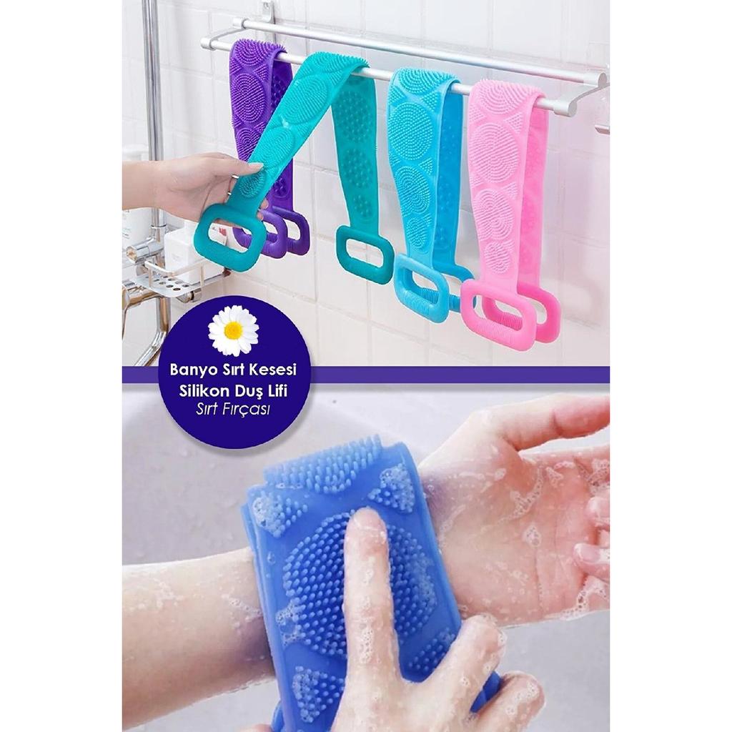 Двусторонний силиконовый скраб для ванны с массажным эффектом Силиконовая мочалка для душа Скраб для спины Щетка с массажным эффектом