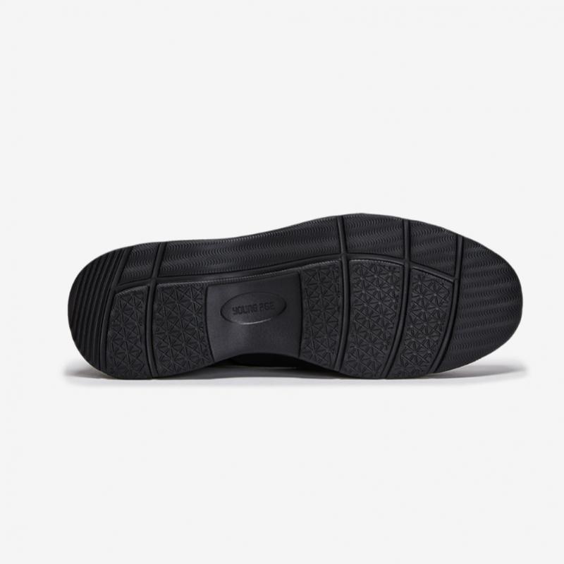 YoUng Age Male Semi Comfort U Tip Derby Shoes Black