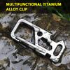 Outdoor Multi-Tool Titanium Alloy Clip Key Chain Holder Bottle Opener