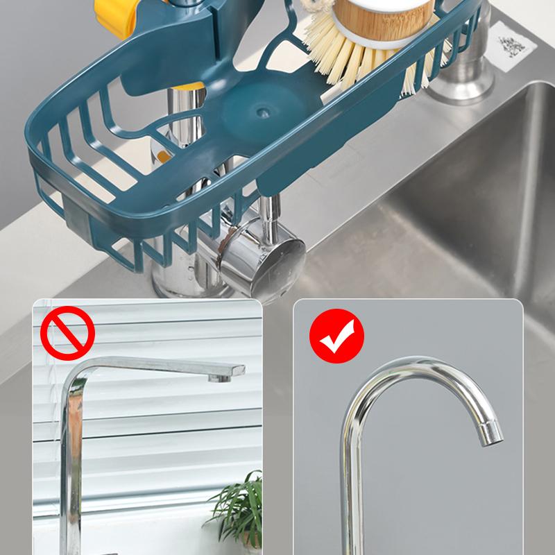 Регулируемая полка для слива раковины, пластиковый зажим для крана, подвесной органайзер, полка, держатель для мыла, губки, блюдца, сушилки, ванной комнаты, кухни, хранения