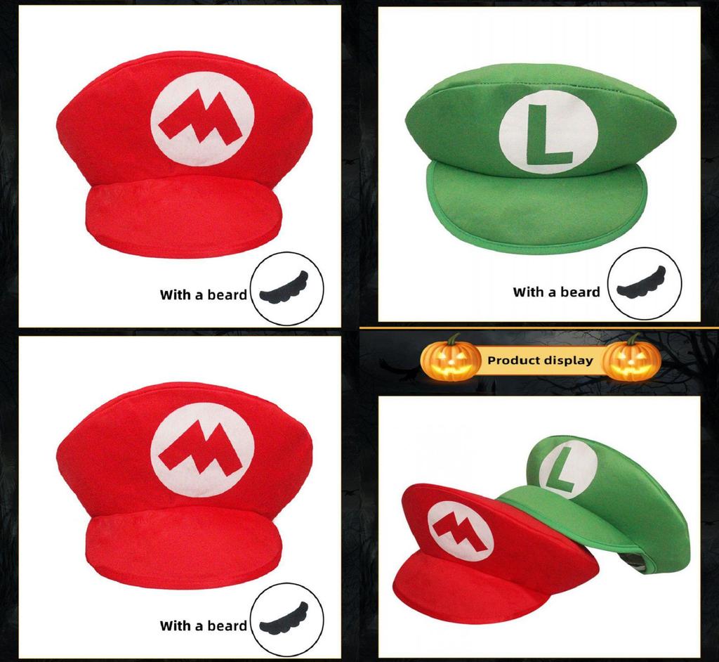 Модная Кепка Super Mario Bros С Подкладкой из Поролона