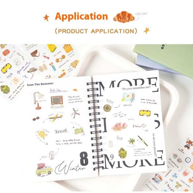 6 штук наклеек для планера 'Любовное письмо' - Милые питомцы, водонепроницаемые наклейки для DIY поделок, журнала, скрапбука, бутылок для воды, ноутбуков