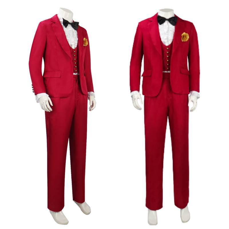 Original Stock Factory Wholesale Dark Wizard Red Suit Halloween Costume Men's Clothing