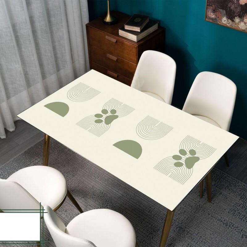 PVC Waterproof Table Mat Dining Coffee Heat Resistant Oil Proof Anti Slip Modern Minimalist Pet Design