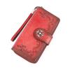 Genuine Leather Women Long Wallets Vintage Design Zipper Coin Purse Brand Fashion Card Holder Wallet GZW