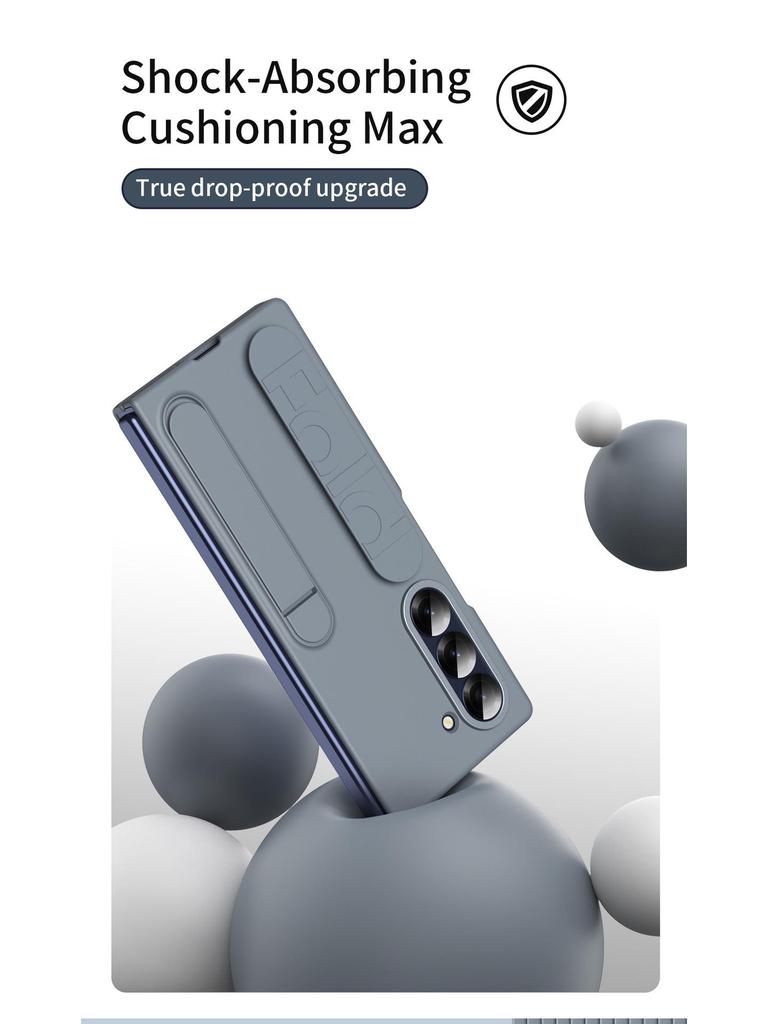 Чехол для Samsung Z Fold 7/6: Официальный стиль со встроенной подставкой, ремешком и защитой для Fold 5/4