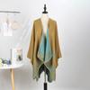 Double-Sided Cloak, Ethnic Style Pattern Shawl, High-End Wear, Women Wear Warm Shawl Jacket On Both Sides