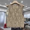 Легкий пуховый жилет женский короткий маленький жилет осенняя новинка иностранный стиль маленький жилет на утином пуху внутренний
