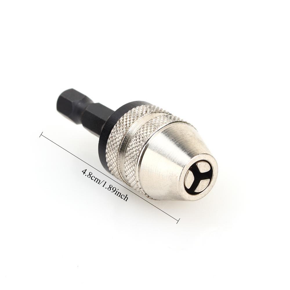 1 шт. Шестигранный хвостовик Зажим для сверла 0,3-3,6 мм Быстрая замена Трехкулачковый патрон Электроинструмент