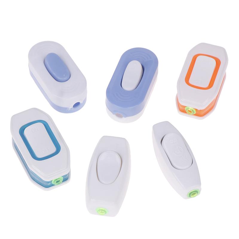 5Pcs Boat Shape Switch Home Light Wiring Switch Inline On/Off Table Lamp Switches Wires Cable Switches Electrical Accessories
